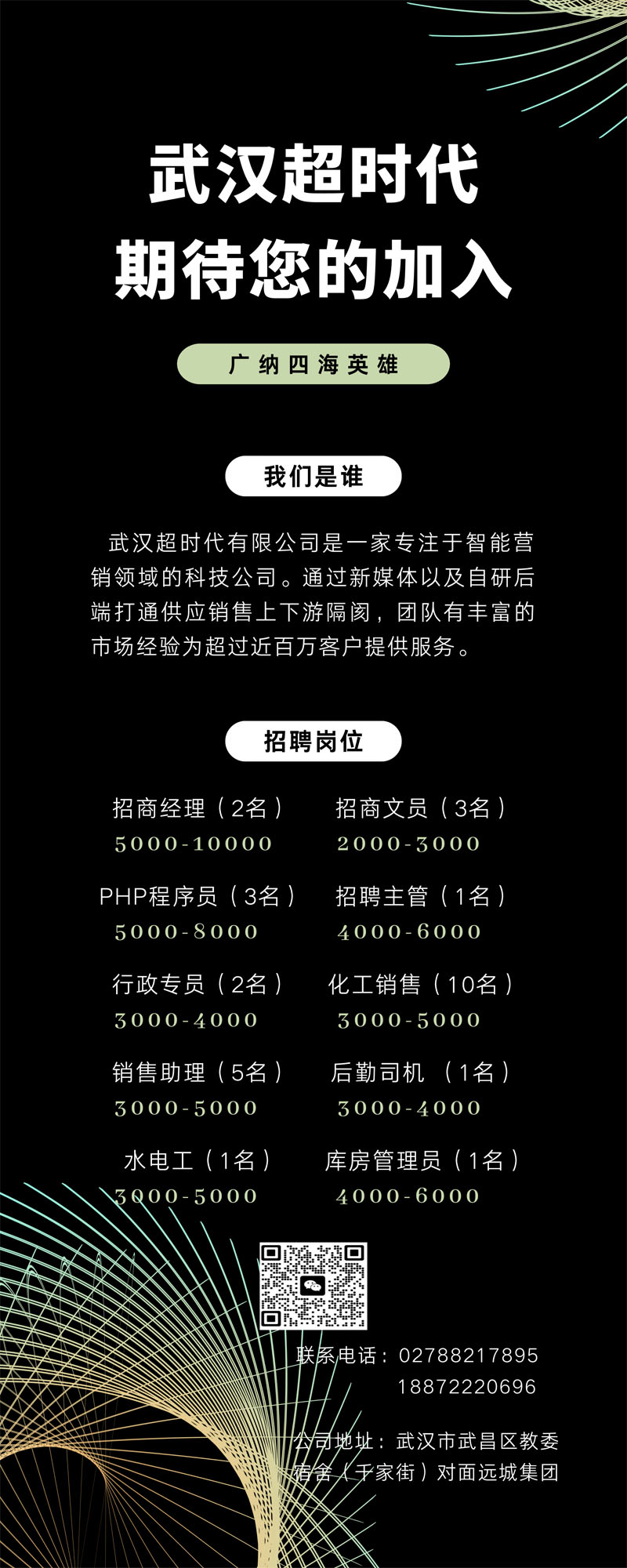 Wuhan Super Generation e-commerce Co., LTD recruitment advertising